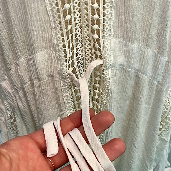 Michael Stars Farrah Caftan Maxi Dress in White - Picture 10 of 16